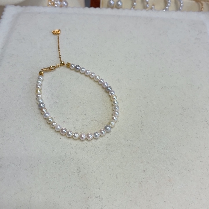 手链银S925镶嵌海水珍珠