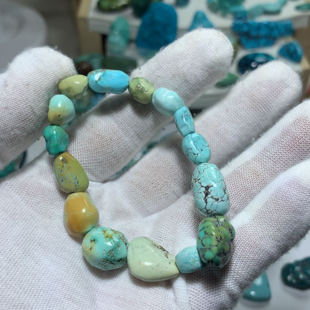 绿松石无未镶嵌原矿原矿绿松石