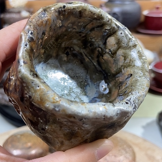 杯柴烧裸烧手作品