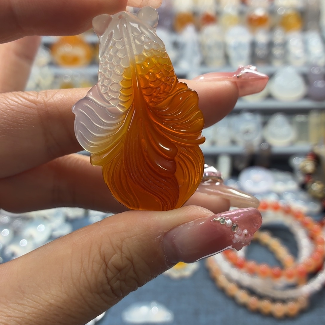 玛瑙/玉髓未镶嵌吊坠(不含链)