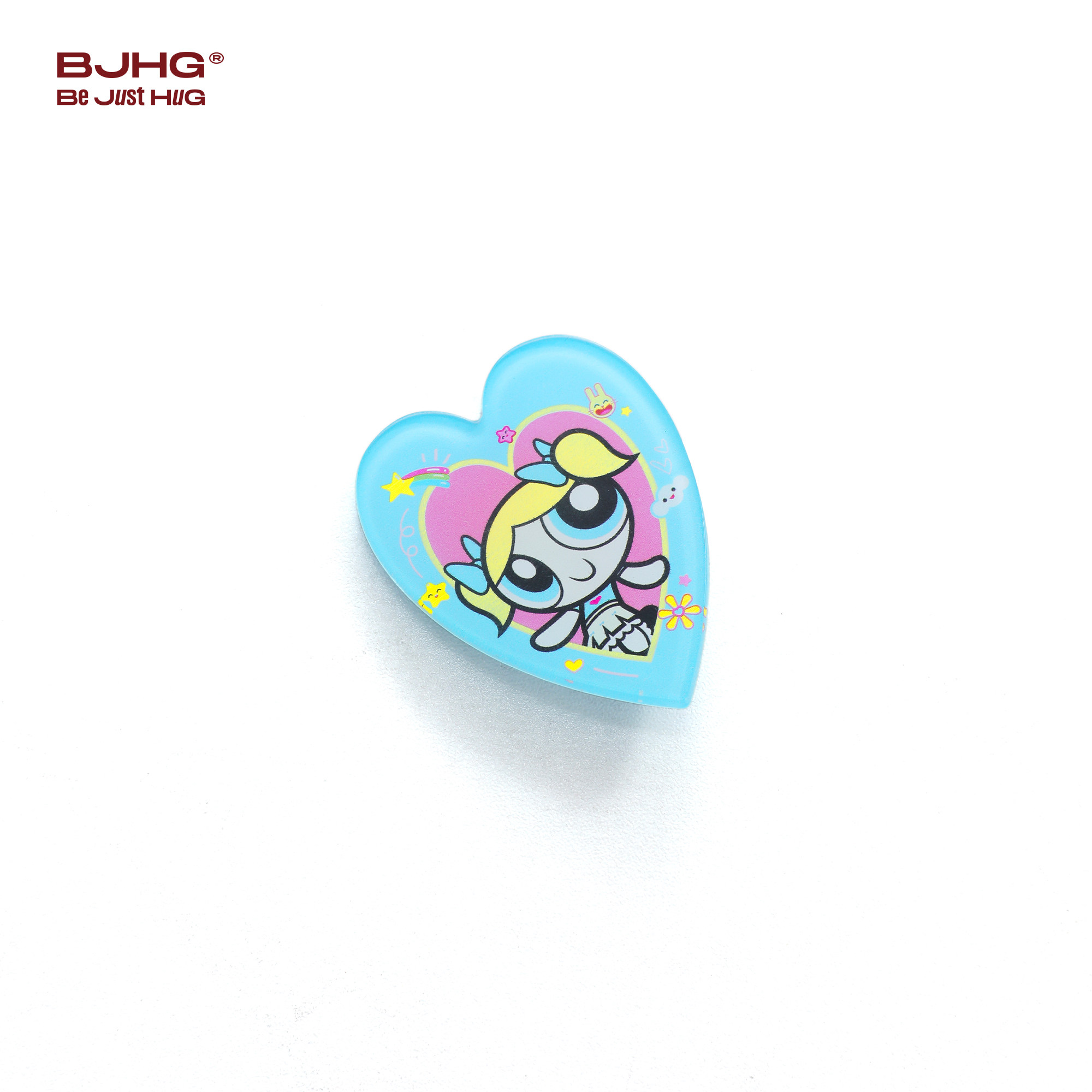 【飞天小女警联名】BJHG不计后果多巴胺爱心发夹潮流百搭发卡配饰
