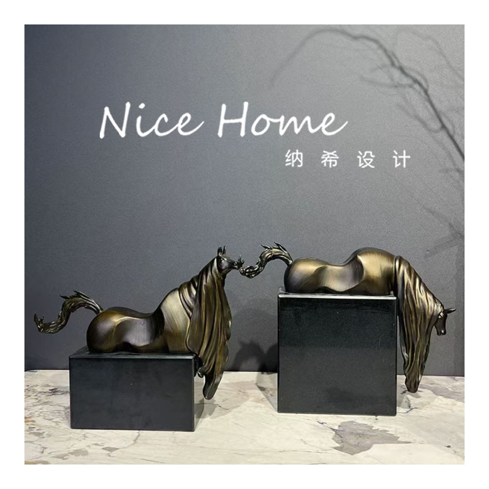 【纳希设计】抽象艺术马摆件现代轻奢家居装饰现代家居格调提升好物