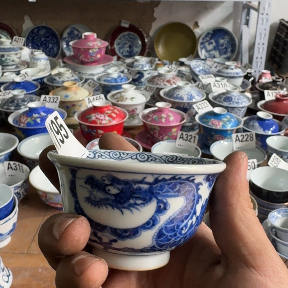 玉**風全手绘柴窑，京东包邮