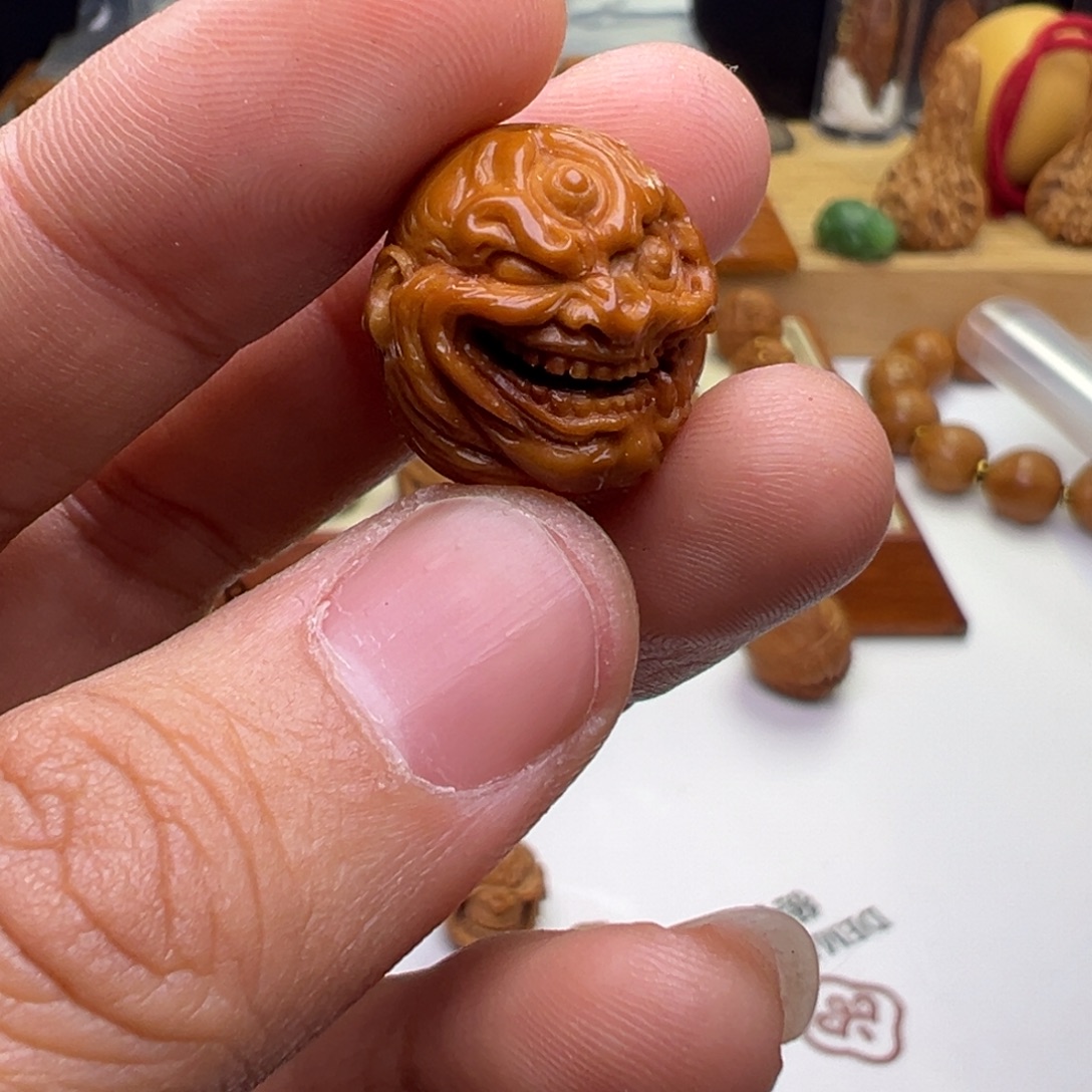 猴头核桃吊坠猴头