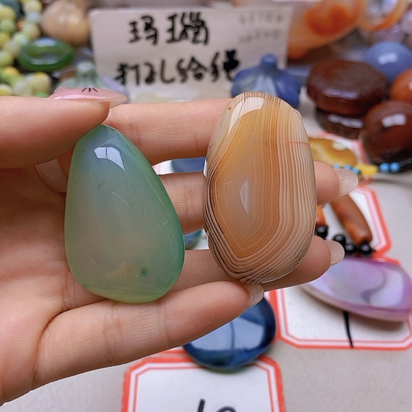 【闪购商品】未镶嵌玛瑙/玉髓珠宝半成品d****2