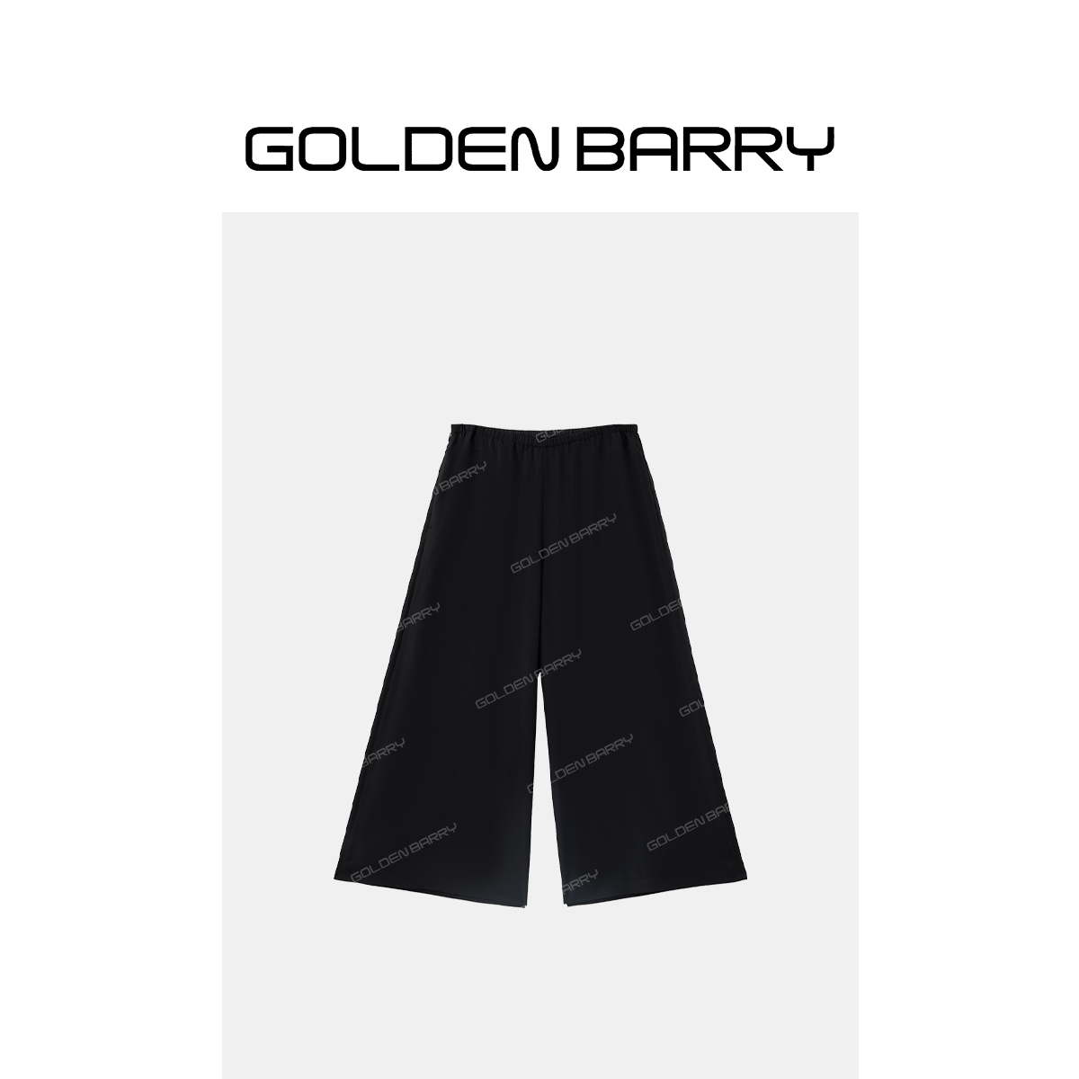 GOLDENBARRY[晚风黑屿]宽松简约直筒阔腿舒适裙裤GB060708008