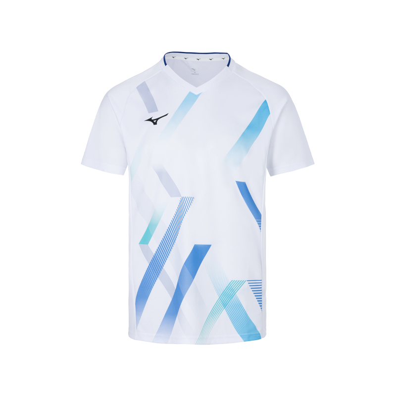 美津浓漂白夏季运动T恤新款透气速干轻薄羽毛球排球乒乓球鞋跑步