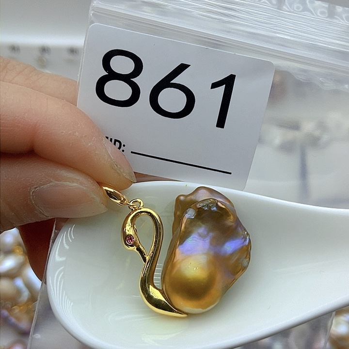 淡水珍珠颈饰银S925镶嵌