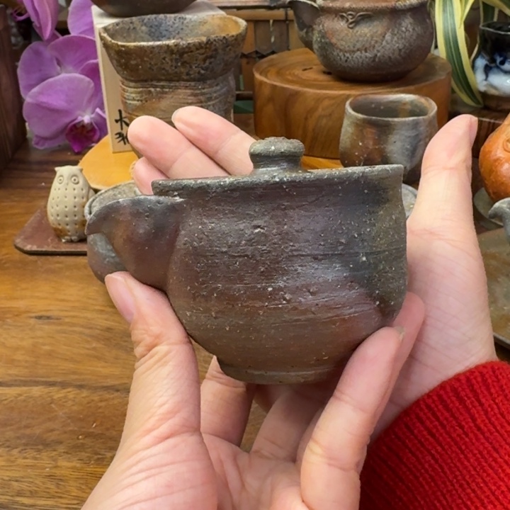 十****土器女士备前烧宝瓶福利一口价