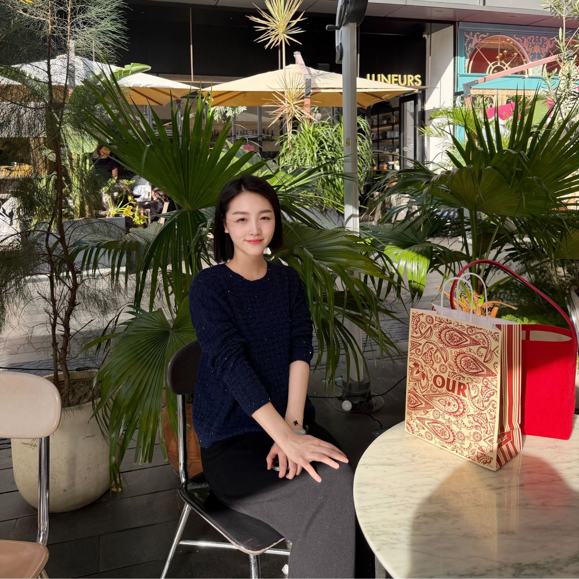 丨珊珊丨绒暖织光-BC奢感独家定纺羊毛羊绒珠片纱显瘦毛衣 30160