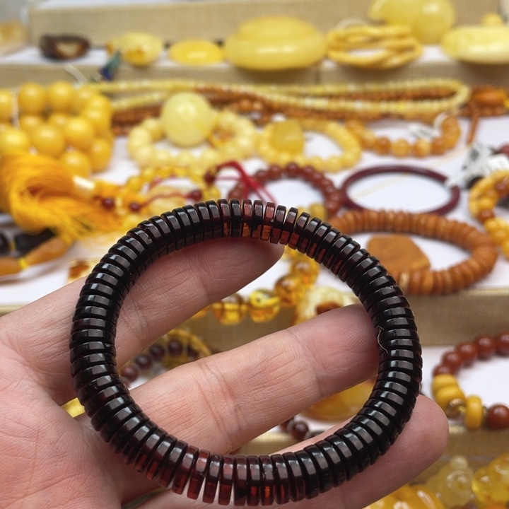 蜜蜡手串未镶嵌手串