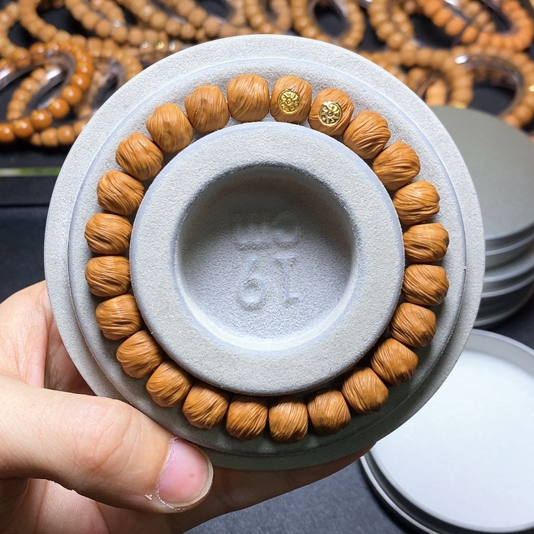 猴头核桃手串双18k金标鬼印无相10+全品78号