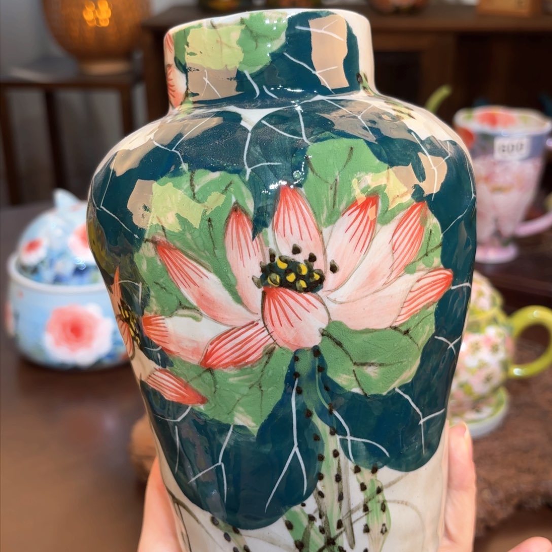 景德镇手绘高温釉下彩陶瓷茶具