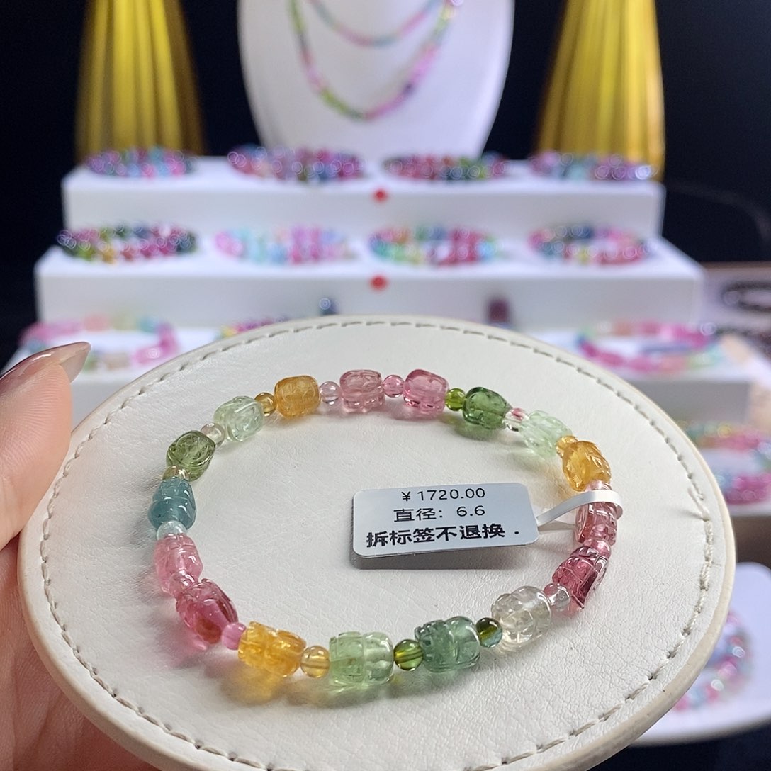 未镶嵌手链碧玺貔貅