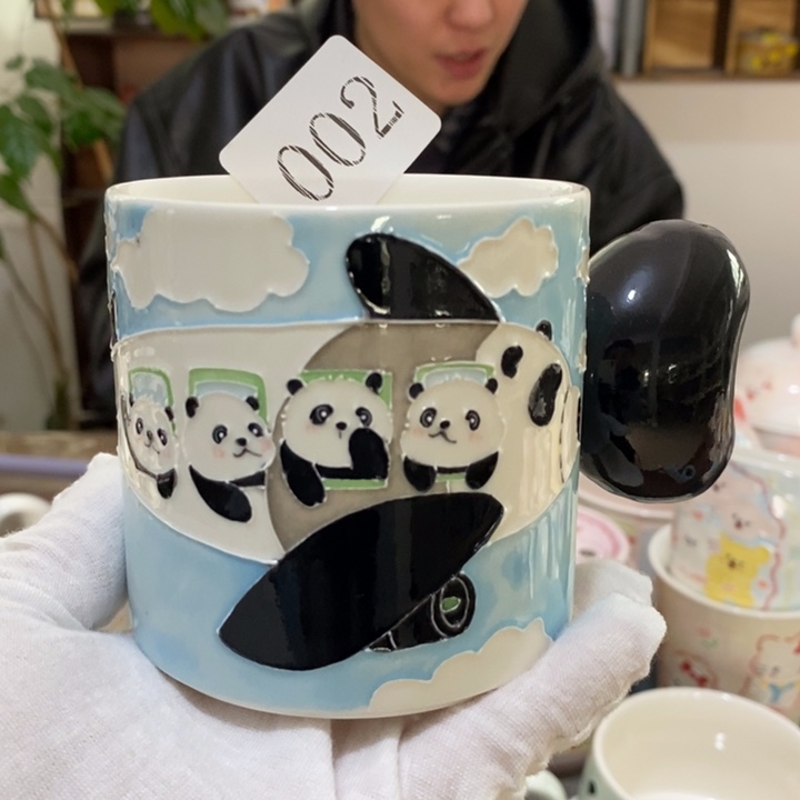 杯景德镇釉下彩手绘