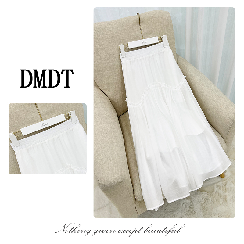 【DMDT潮牌】新品 “白天鹅”松紧腰显瘦女休闲百搭半身裙D016009