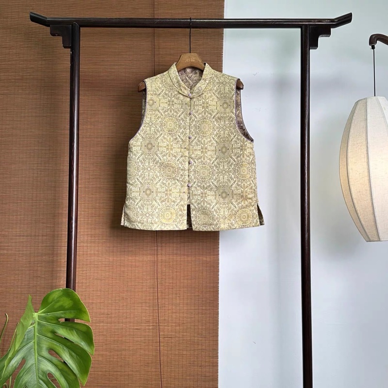 【1796】新中式国风新款马甲春夏气质国风坎肩外穿唐装马夹无袖背心