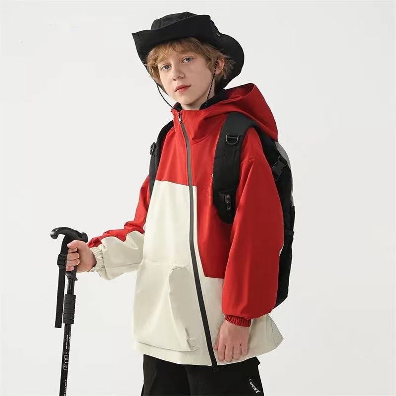 503031   优选韩版儿童时尚春款休闲冲锋衣潮流外套