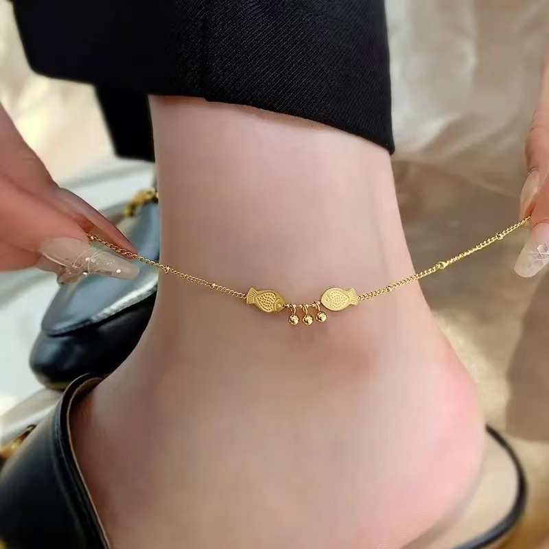 钛钢脚链 D150  时尚轻奢气质百搭优雅小众简约个性经典素款脚链