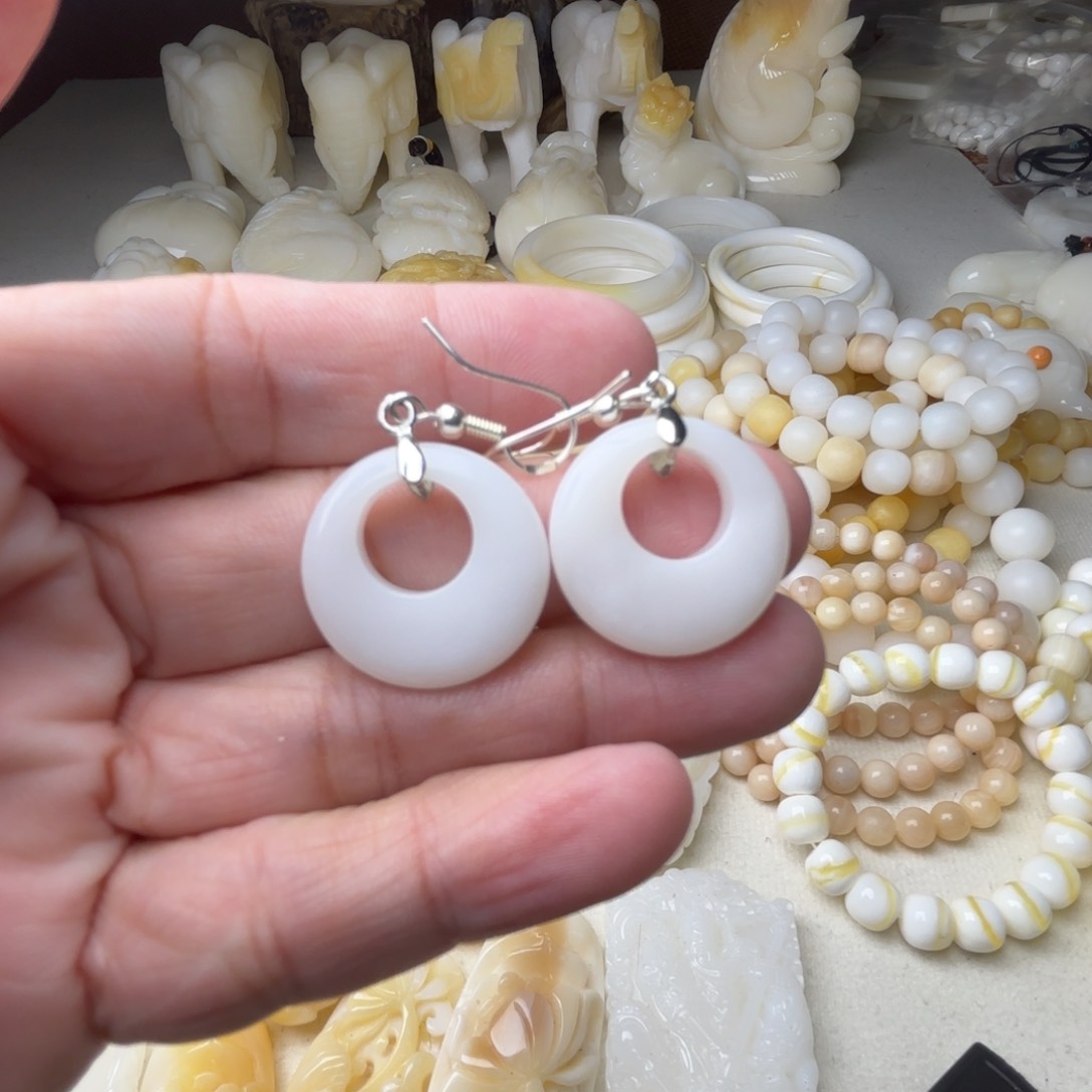 非金属贝壳全品耳环