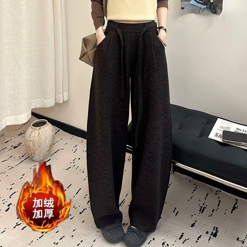 YW 加绒加厚毛呢南瓜裤女冬