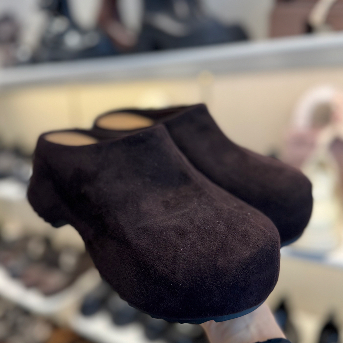 新品高跟厚底真皮牛皮洋气百搭勃肯鞋拖鞋8210-13