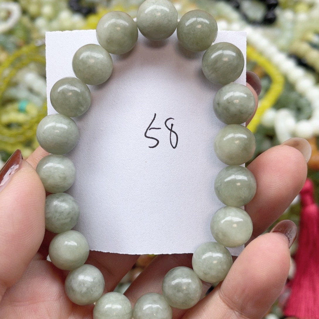 未镶嵌蛇纹石玉手链