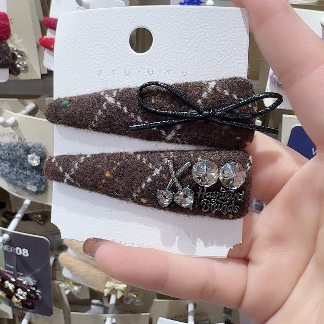 皮质铁合金咖色爱心ab