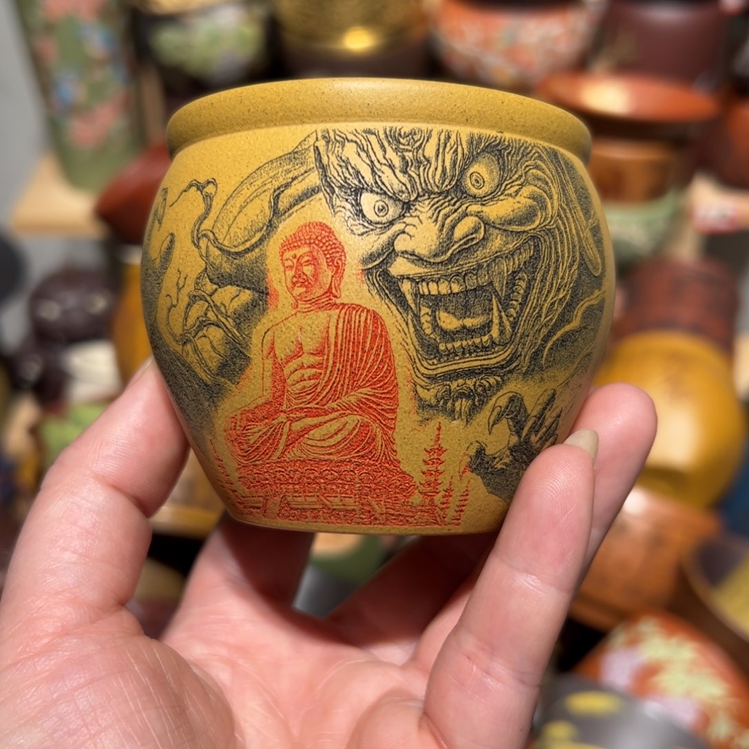 紫砂茶杯宜兴紫砂主人杯