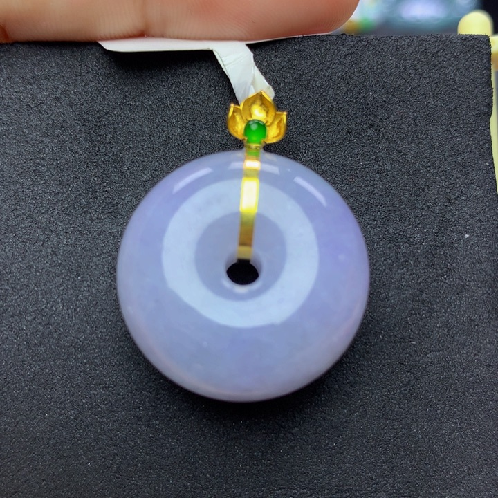 翡翠手链18K金镶嵌翡翠