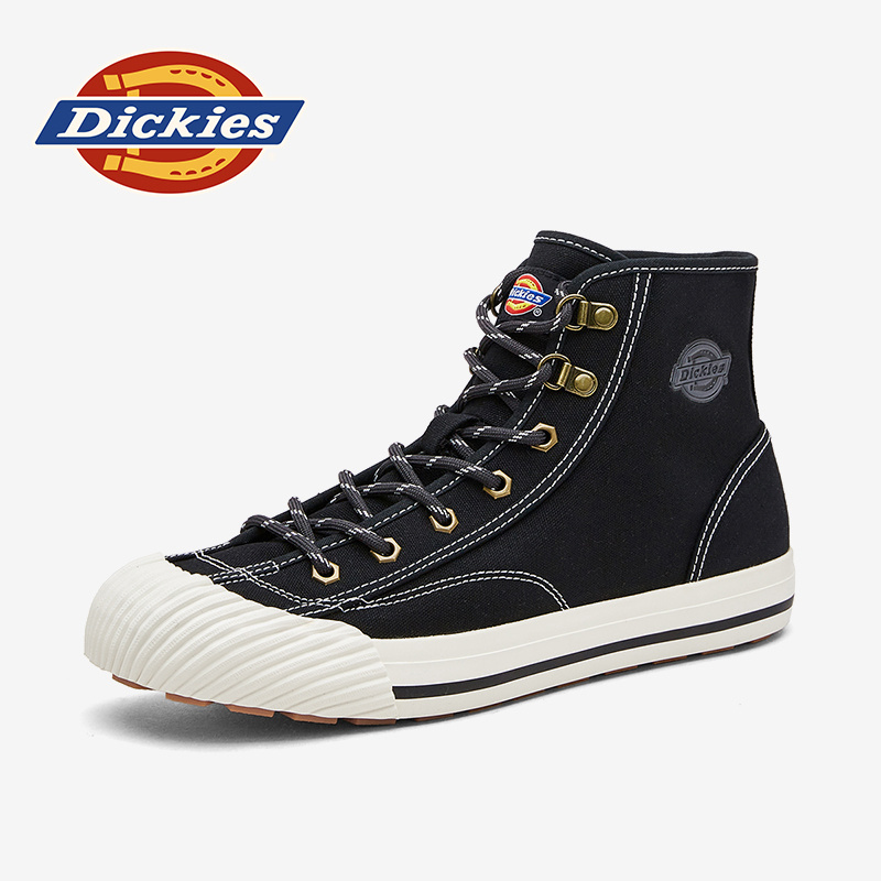 Dickies百搭经典帆布鞋复古中帮素面运动鞋低帮休闲秋季透气潮流