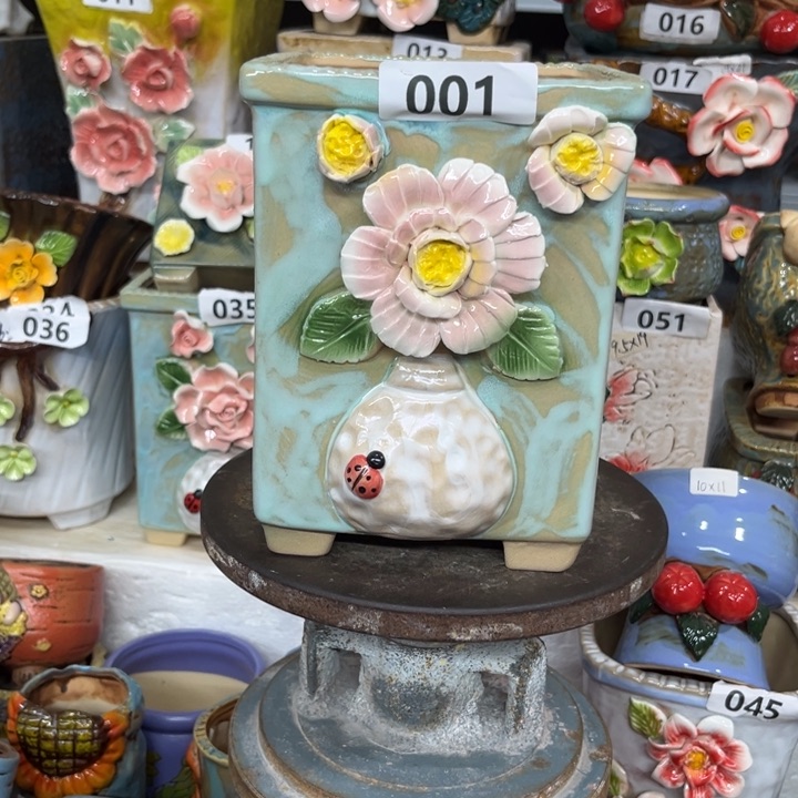 紫砂花盆粗陶材质多肉花盆