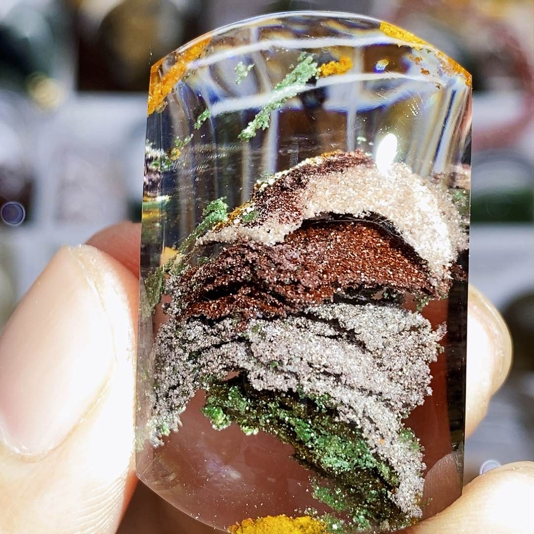 水晶吊坠银S925镶嵌吊坠