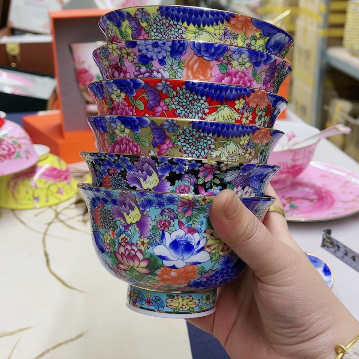 【闪购商品】骨瓷4.8英寸10混。。。。。。。。。