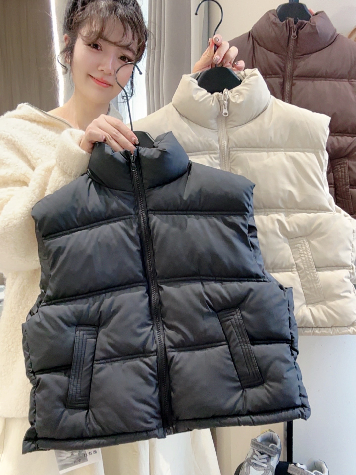 【免洗马甲】2025爆款加厚韩版百搭时尚百搭立领