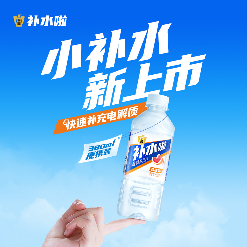 【新品上市】东鹏补水啦电解质饮料380ml*6瓶运动健身必备清爽解渴 