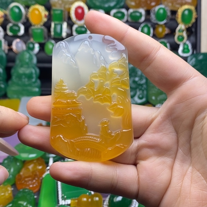 玛瑙/玉髓未镶嵌颈饰
