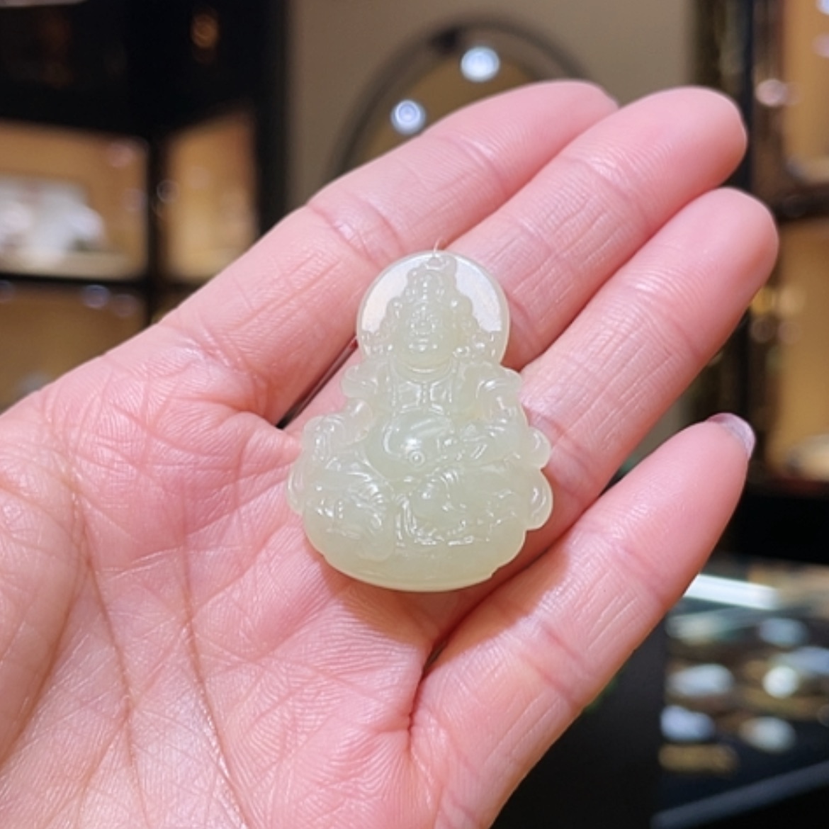 【闪购商品】和田玉颈饰未镶嵌黄财神