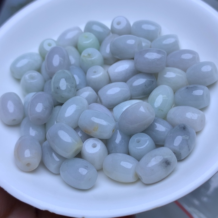 散珠翡翠卡9乘11冰紫米珠30个