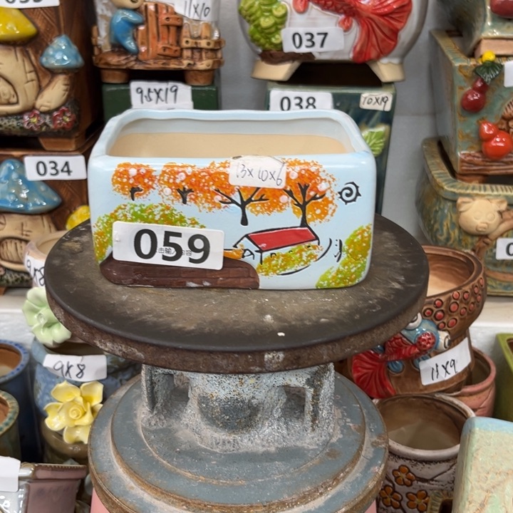 紫砂花盆粗陶材质多肉花盆