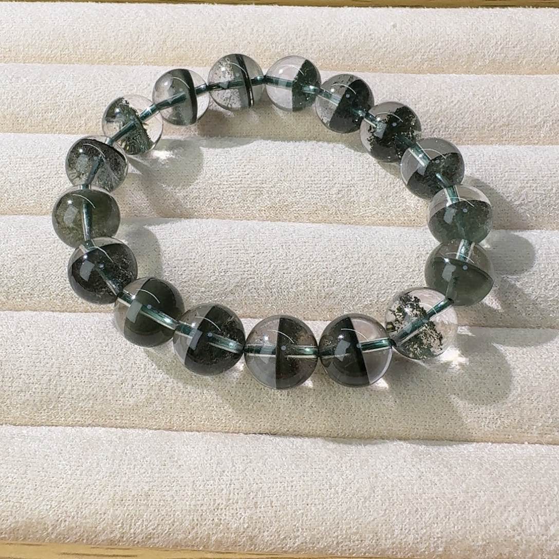 水晶手串未镶嵌绿幽灵卡11m