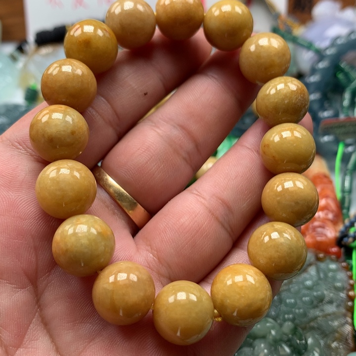 翡翠颈饰未镶嵌保真天然a货翡翠