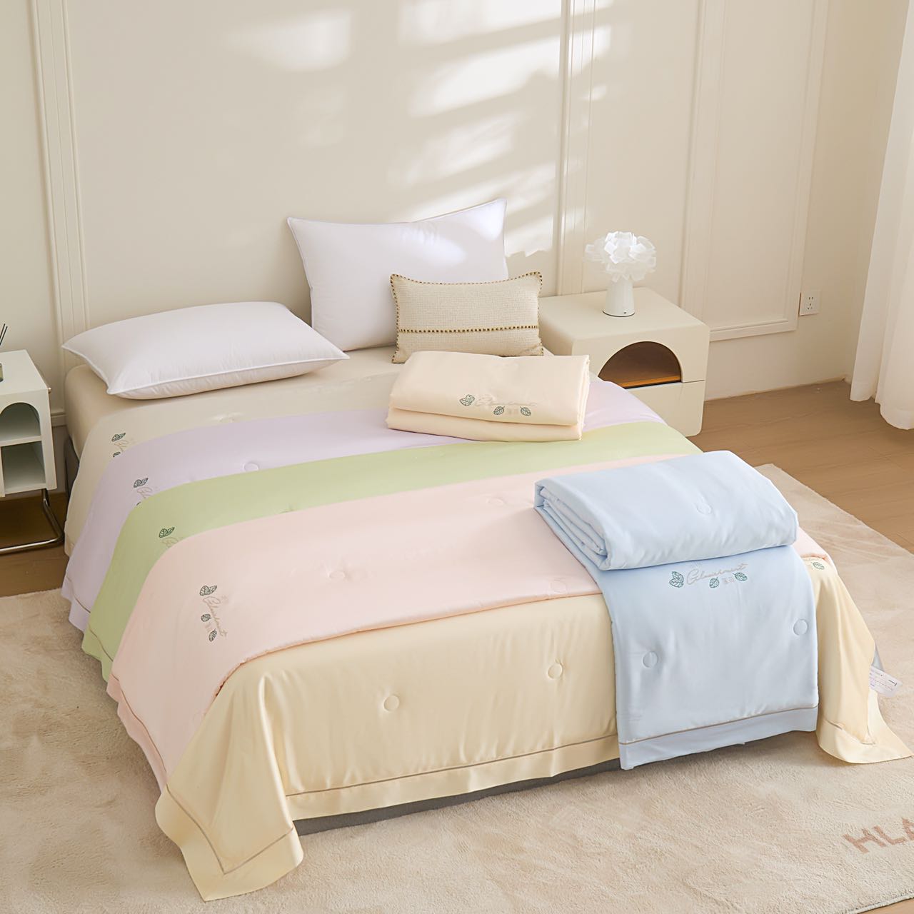 大静静家小芯凉薄荷系列天丝夏被