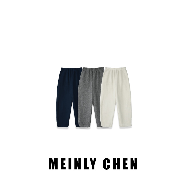 【MEINLY CHEN】【加绒】高端设计师款简约摇粒绒保暖休闲裤824791