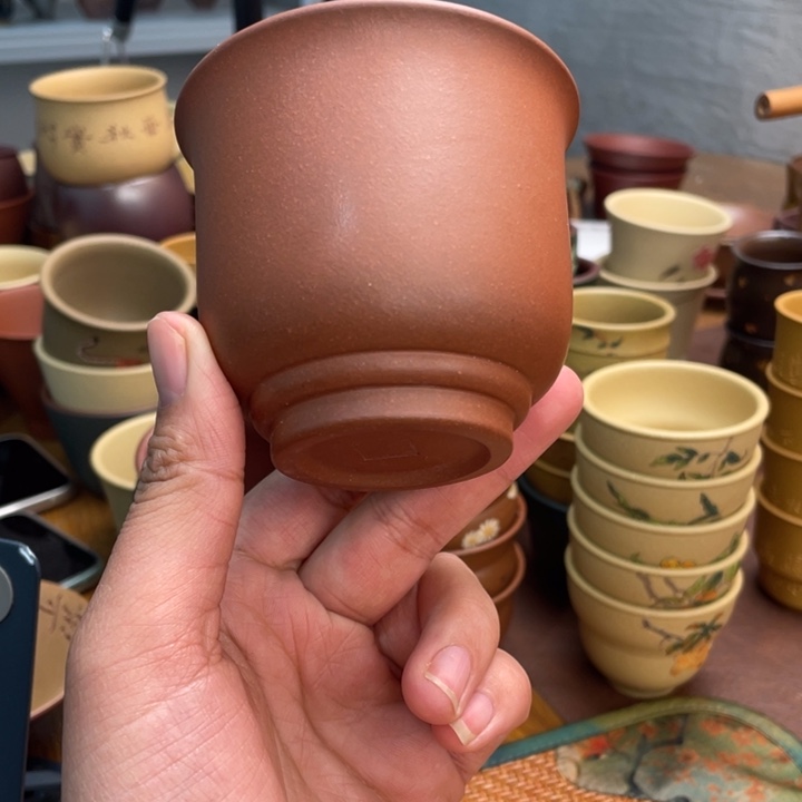 紫砂茶杯原矿紫砂主人杯