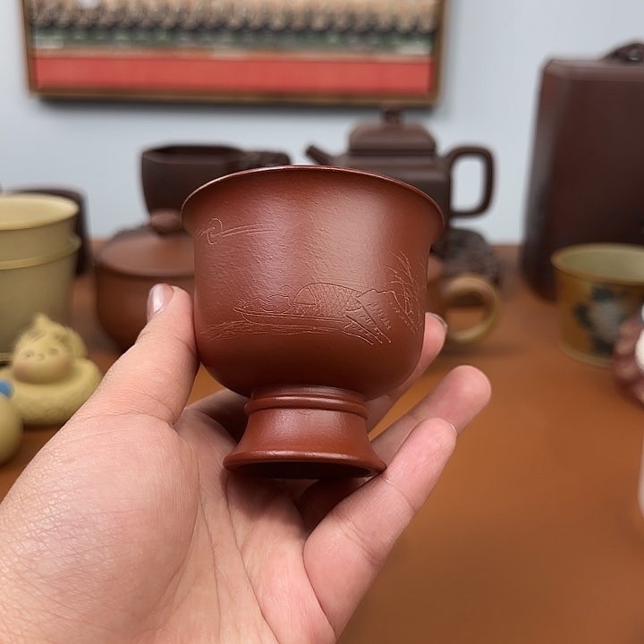 宜兴紫砂瑕疵主人杯杯