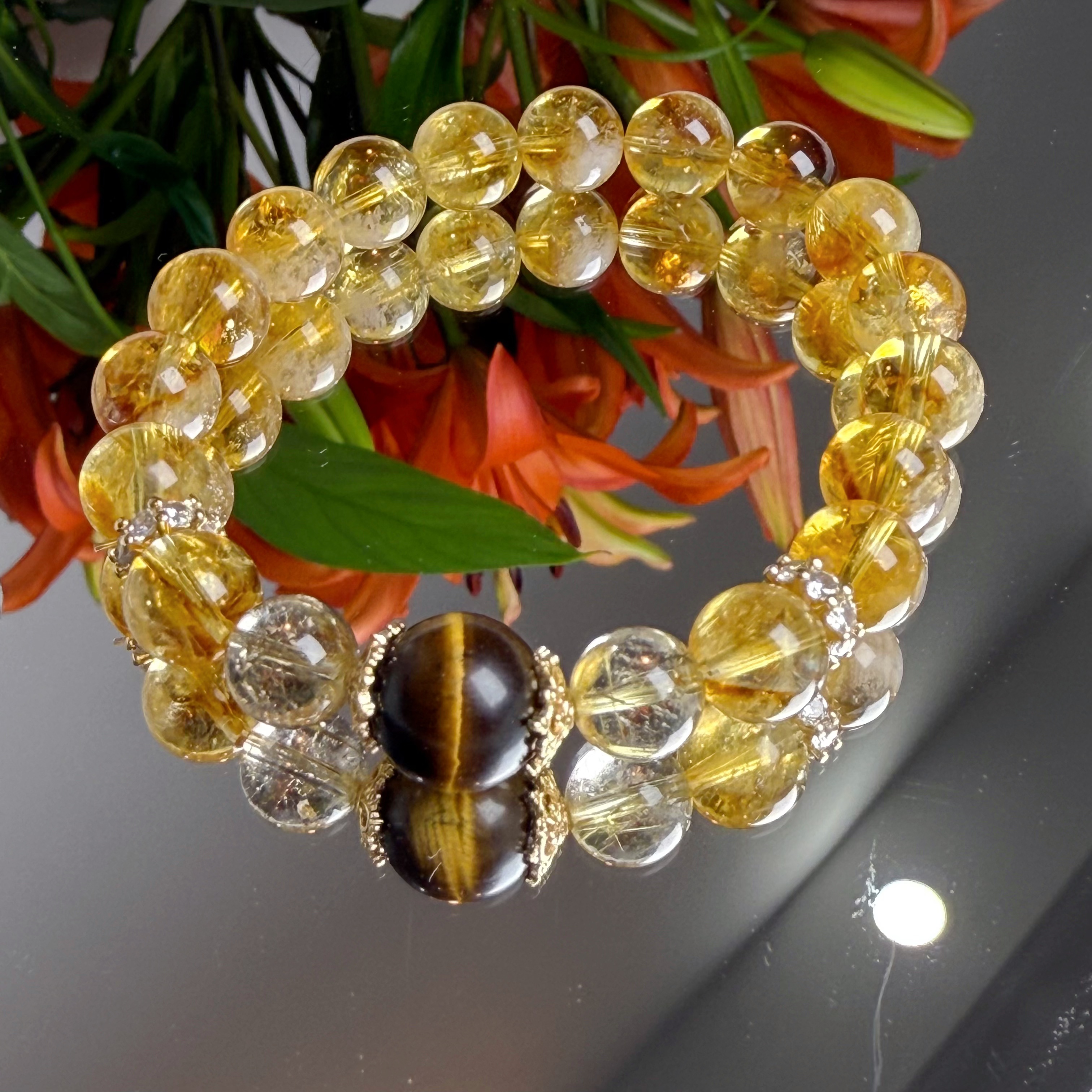 心域水晶-Heartland(聚宝盆 黄塔金+金发晶+黄虎眼)