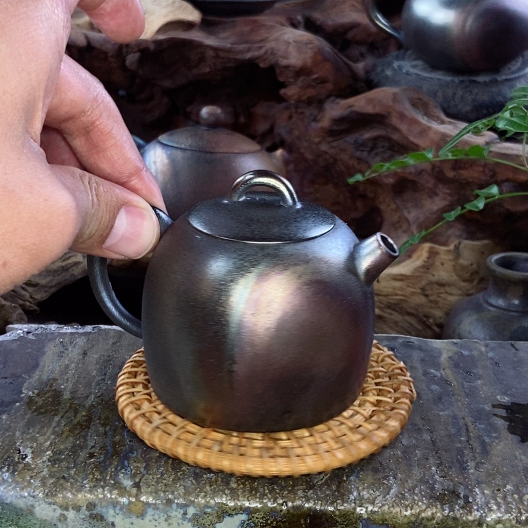 建水紫陶柴烧茶具