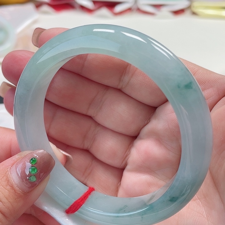 翡翠手镯未镶嵌缅甸翡翠手镯59圈