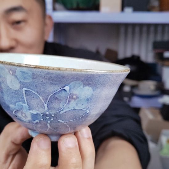 姜***姜铁紫色米饭碗。。。。。。。。。。。